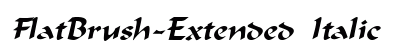 FlatBrush-Extended Italic Preview
