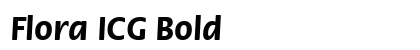 Flora ICG Bold font free download