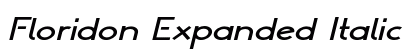 Floridon Expanded Italic Preview
