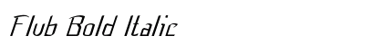 Flub Bold Italic Preview