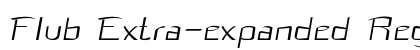 Flub Extra-expanded Regular font free download