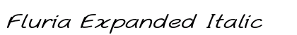 Fluria Expanded Italic Preview