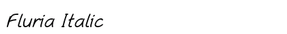 Fluria Italic Preview