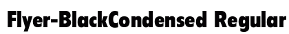 Flyer-BlackCondensed Regular font free download