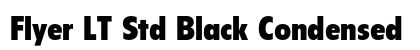 Flyer LT Std Black Condensed font free download