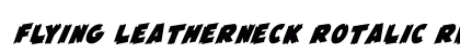 Flying Leatherneck Rotalic Regular Font Preview