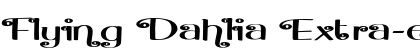 Flying Dahlia Extra-expanded Bold font free download