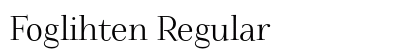 Foglihten Regular font free download