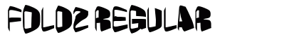 Foldz Regular Font Preview