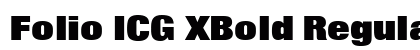 Folio ICG XBold Regular font free download