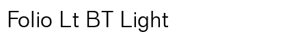 Folio Lt BT Light font free download