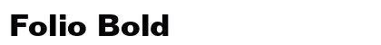 Folio Bold Preview