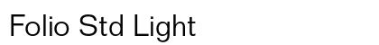 Folio Std Light font free download