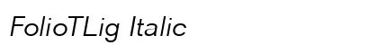 FolioTLig Italic