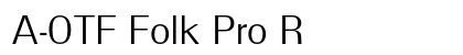 A-OTF Folk Pro R Preview