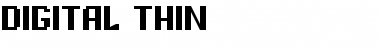 Digital Thin Font