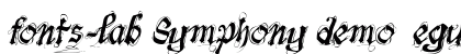 fonts-lab Symphony_demo Regular preview fonts-lab Symphony_demo Regular preview