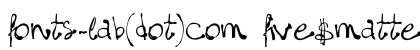fonts-lab(dot)com_five$matter! Regular preview fonts-lab(dot)com_five$matter! Regular preview