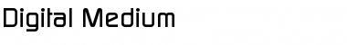 Digital-Medium Font
