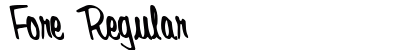 Fore Regular font free download
