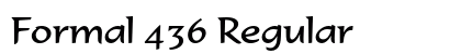Formal 436 Regular font free download