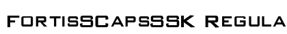 FortisSCapsSSK Regular font free download