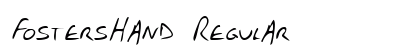 FostersHand Regular font free download