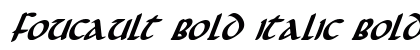 Foucault Bold Italic Bold Italic