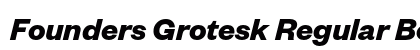 Founders Grotesk Regular Bold Italic preview