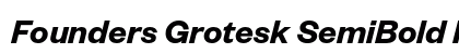 Founders Grotesk SemiBold Italic font free download