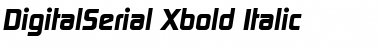DigitalSerial-Xbold Italic Font