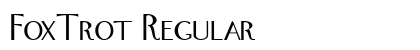FoxTrot Regular font free download