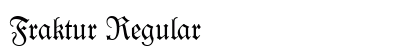 Fraktur Regular Preview