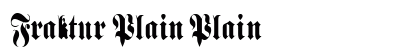 Fraktur Plain Plain