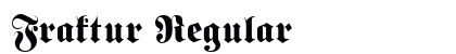 Fraktur Regular Preview