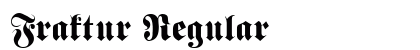 Fraktur Regular Preview