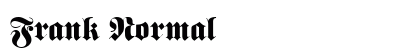 Frank Normal font free download