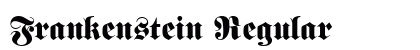 Frankenstein Regular font free download