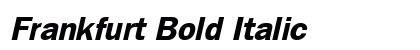 Frankfurt Bold Italic Preview