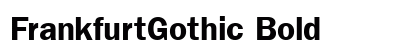 FrankfurtGothic Bold Preview