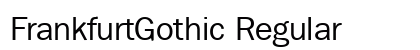 FrankfurtGothic Regular font free download