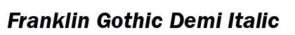 Franklin Gothic Demi Italic font free download
