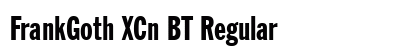 FrankGoth XCn BT Regular Font Preview