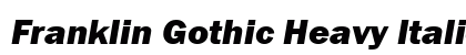 Franklin Gothic Heavy Italic font free download