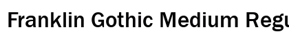 Franklin Gothic Medium Regular Preview
