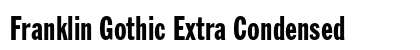Franklin Gothic Extra Condensed preview