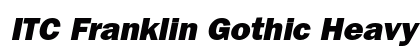 ITC Franklin Gothic Heavy Oblique Preview