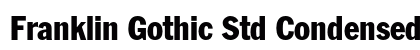 Franklin Gothic Std Condensed font free download