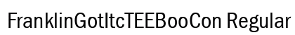 FranklinGotItcTEEBooCon Regular font free download