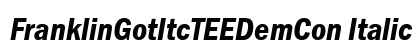 FranklinGotItcTEEDemCon Italic Preview